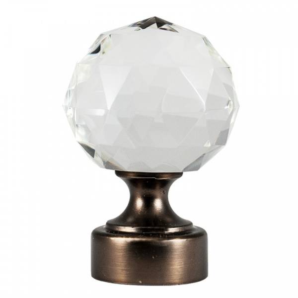 Наконечник Шар с огранкой шоколад D16 (уп.2шт)