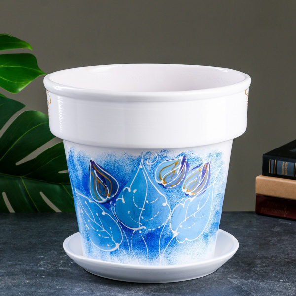 Горшок цветочный Пралеска Синяя 7 л /9459200
