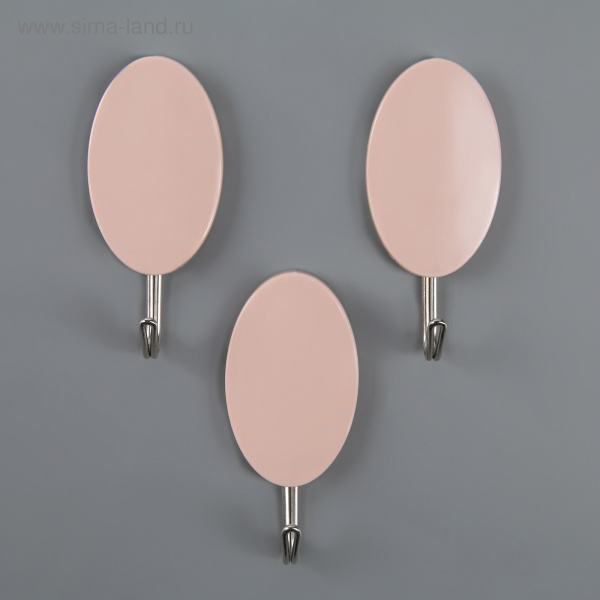 Набор крючков на липучке «Мороженое», 3 шт, цвет и форма МИКС /3714251