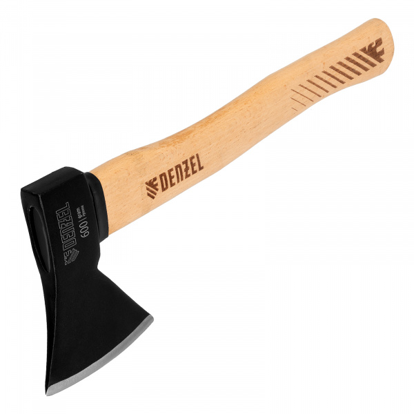 Топор, 600 г, кованый, буковое топорище Denzel /21631