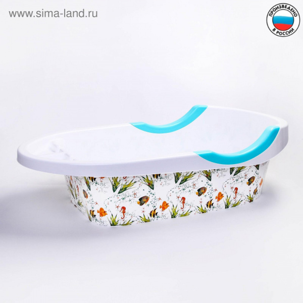 Ванна детская "Рыбки" 89 см., цвет белый /4530996