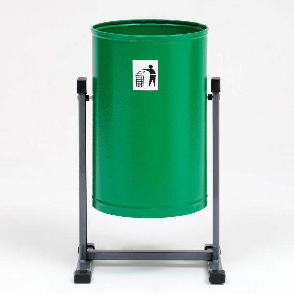 Урна уличная «Уралочка Бюджет» зеленая. 21 л/ 7723885