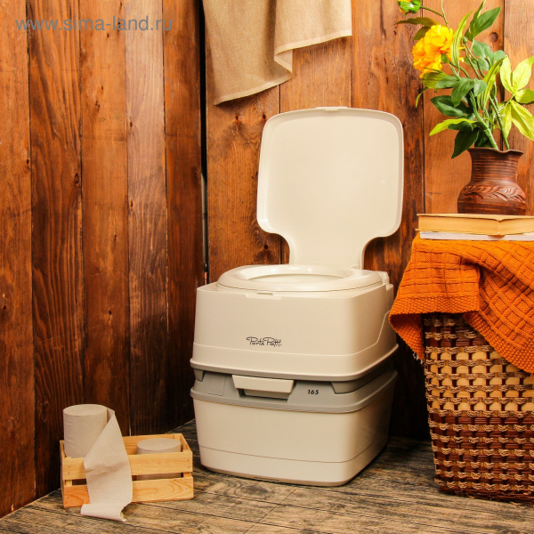 Биотуалет жидкостный, 21/15л Potti Qube серый/2049368