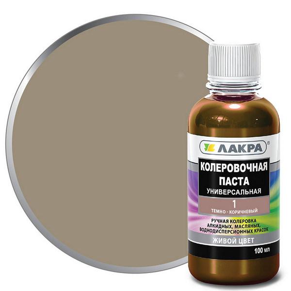 Колер Темно-коричневый 100г.(Лакра) №1 