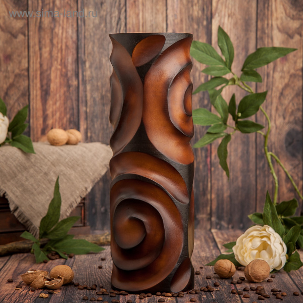 Ваза из мангового дерева "Завитки"   1487864