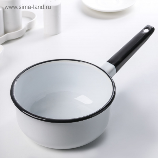 Ковш 1,5л эмалированный белый 1737899