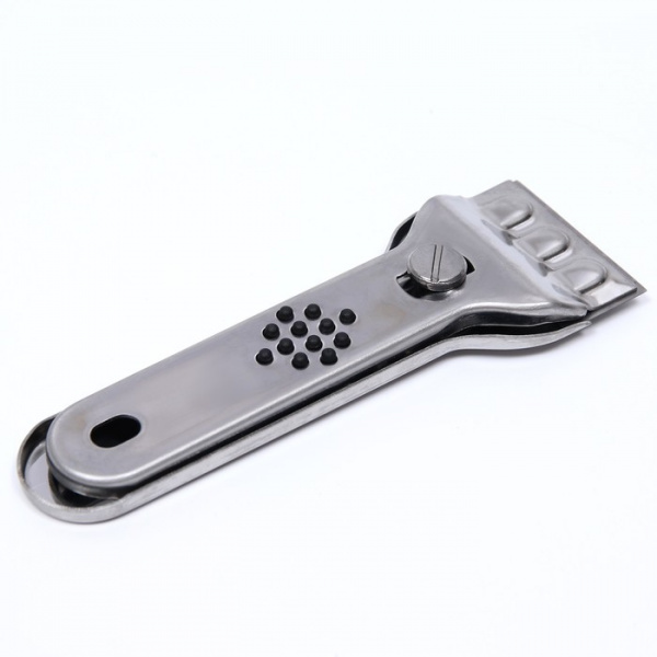 Скребок для стеклокерамики, металлический /7551105