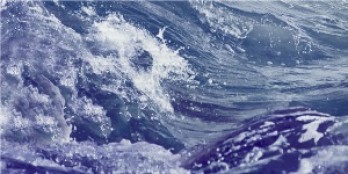 Декор кафельный Солярис голубой №5 25х50