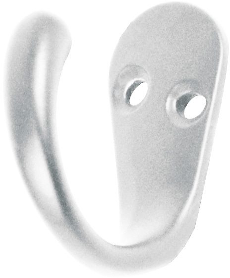 Крючок одинарный хром/66887