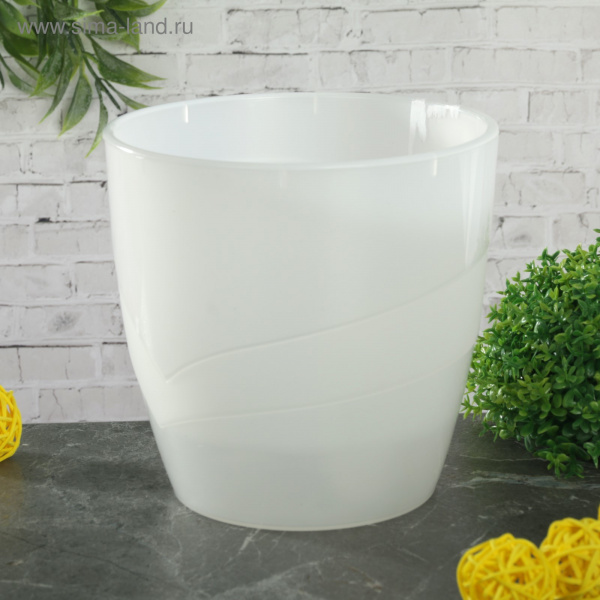 Горшок-кашпо 1,2л "Грация", прозрачный 1694305