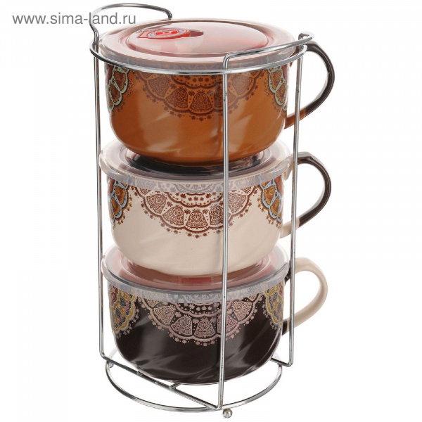 Набор супниц 7 предмета на подставке 1603661