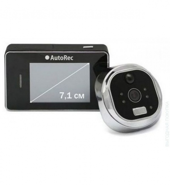 Видеоглазок AutoRec черный /216100