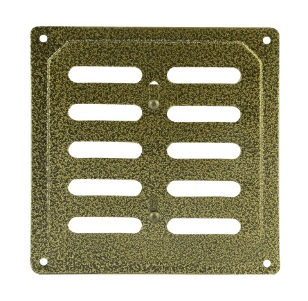 Решетка вентиляционная 200х200 с заглушкой /бронза/443д