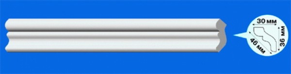 Плинтус потолочный F-35 2м