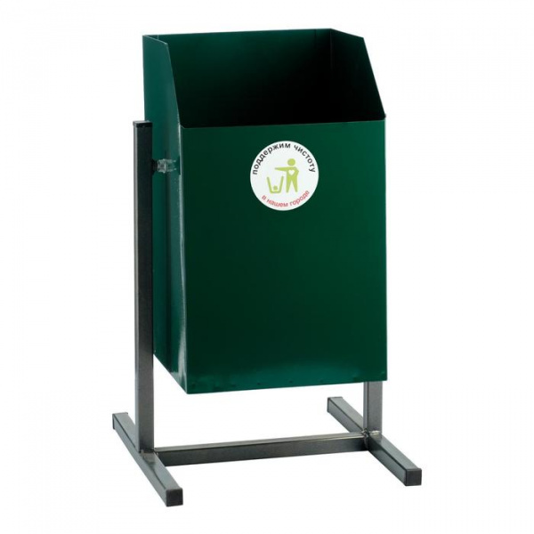 Урна уличная "Квадрат", черная, 22л/7434544