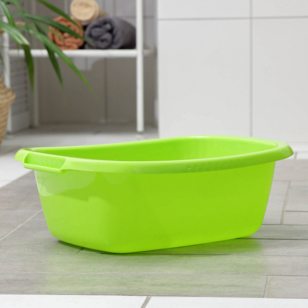 Таз овальный «Водолей», 11 л, цвет салатовый /1159770