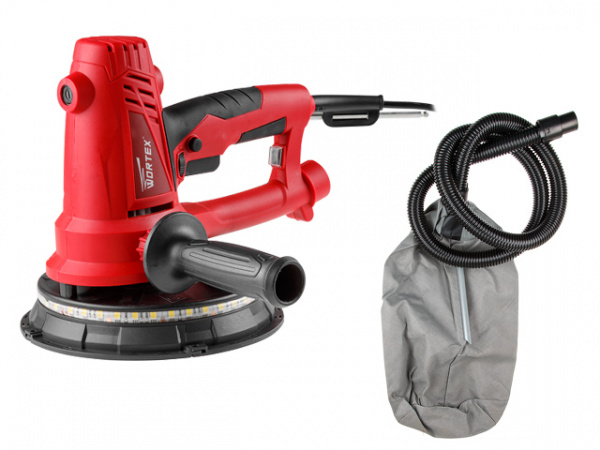 Шлифмашина для стен и потолков WORTEX DG 1875 в кор. (750 Вт, 1500-2700 об/мин)