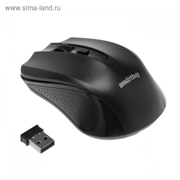 Мышь Smartbuy ONE 358AG-K, беспроводная, оптическая, 1200 dpi, USB, 2xAAA, черная/4573297