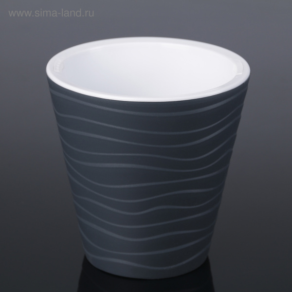 Горшок для цветов 2л "Валенсия" цвет антрацит /4232063