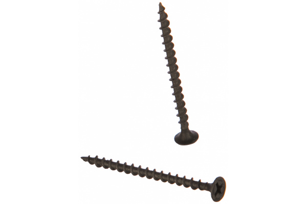 Саморезы черные по гипроку к дереву 3,5 х 55 (фасовка 250 шт)