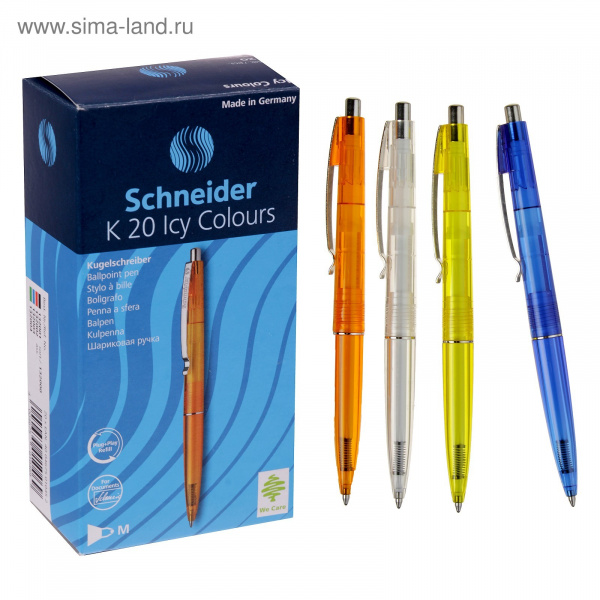 Ручка шариковая Schneider K20 Lcy Colours стержень син. 13200 /3388987