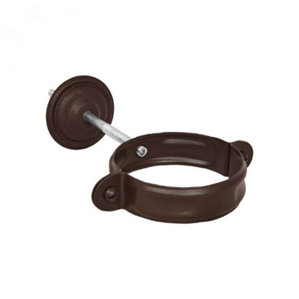 Комплект для крепления трубы д.90 RAL8017 коричневый  