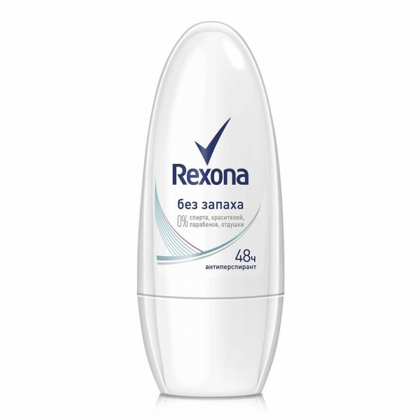 Дезодорант ролик Рексона жен 50мл Без запаха спирта 0%