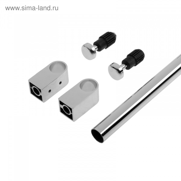 Рейлинг d=16 мм, L-1200 мм. Ком-т. 2 держ. 2 загл., цвет хром/5017324