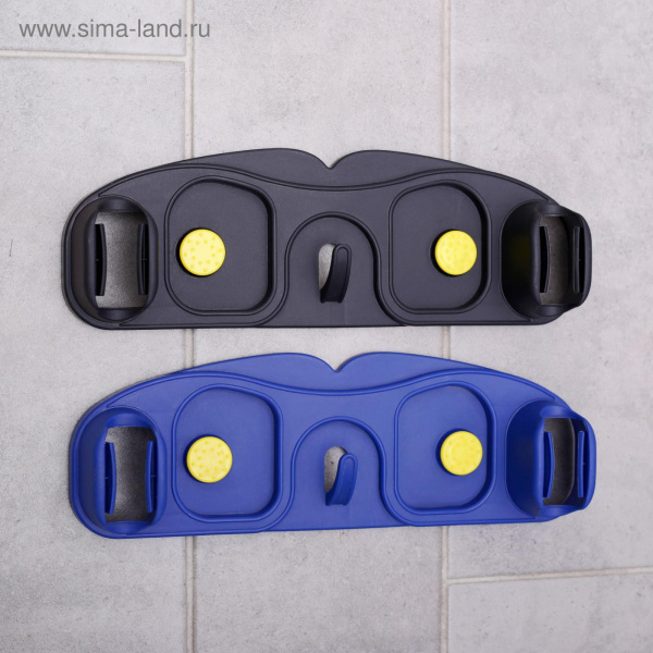 Держатель для швабр и метел с крючками 30х10х5 см,  МИКС   3685419