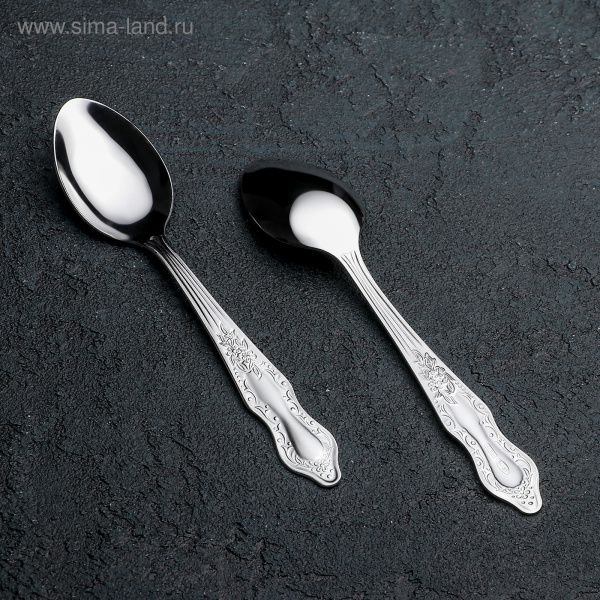 Ложка чайная «Славяна», h=14,5 см, толщина 1,2 мм/669757