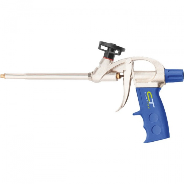 Пистолет для монтажной пены, усиленный алюминиевый корпус Сибртех/88671