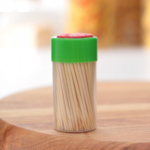 Зубочистки «Цветок», 150 шт, цвет МИКС /1418959