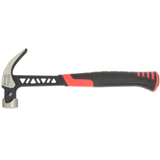 Молоток-гвоздодёр,450 г,цельнокованый,боек с магнитом/ 10465