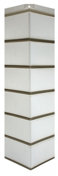 Угол сборный NORDSIDE "Гладкий кирпич" 119*463 Белый