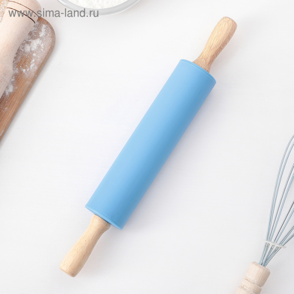 Скалка Доляна «Валенсия», 30×4 см, цвет МИКС/851318