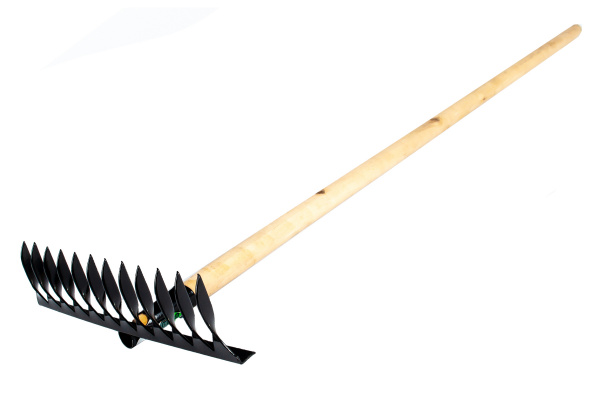 Грабли 12-зубые с черенком витые 300 мм, Россия// Сибртех/61744