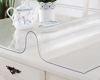 Клеенка силиконовая прозрачная Dekorelle 0,6м толщина 0,8мм *20