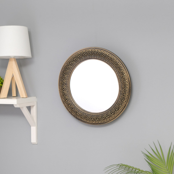 Зеркало настенное, Танго, тёмное 38х38х2,5 см /7761444