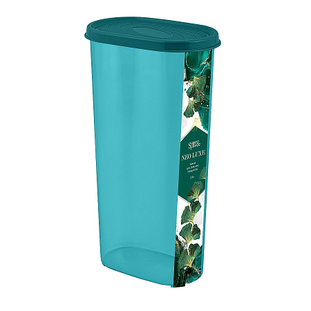 Банка для продуктов пласт. NEO LUXE 2,4л Изумрудный агат SE301010100