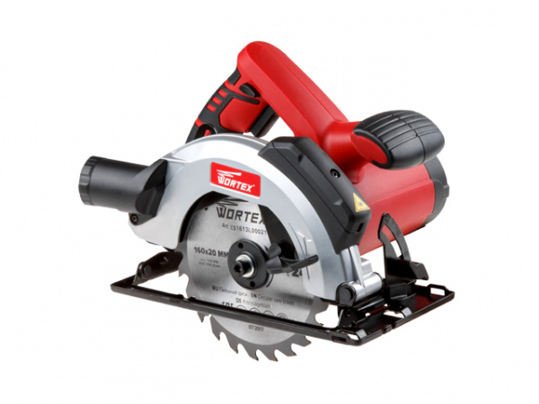 Циркулярная пила WORTEX CS 1613 L в кор. (1300 Вт, 160х20 мм, до 55 мм, лазер) 