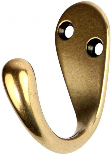 Крючок одинарный золото/66886