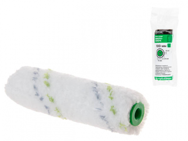 Мини-ролик микрофибра 15-100мм под ручку 6мм STARTUL PROFI (защита древесины, микровол)/ST0240-10