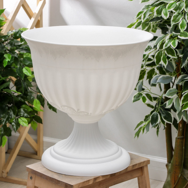 Кашпо уличное на ножке «Венеция», 22 л, цвет МИКС/4258643