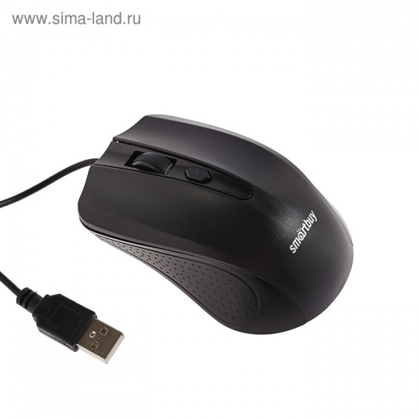 Мышь Smartbuy ONE 352, проводная, оптическая, 1600 dpi, USB, чёрная/4314636
