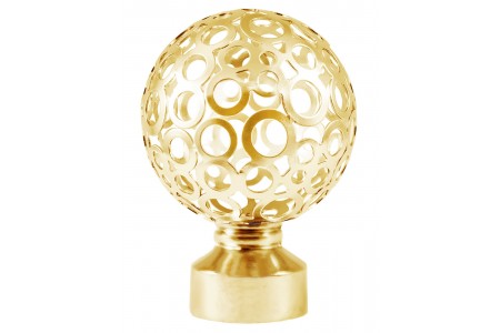 Наконечник Шар ажурный латунь D20 (уп.2шт)