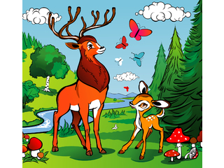 Фотообои DECOCODE Бэмби 3х2,8