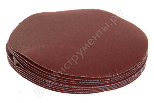 Круг абразивный на ворсовой подложке под "липучку" Р280, 125мм, 10шт/73872