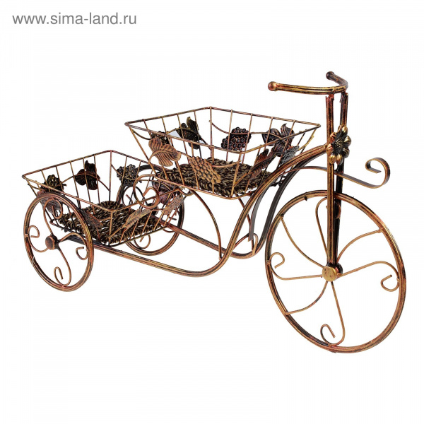 Подставка для цветов "Велосипед" 2 яруса/588897
