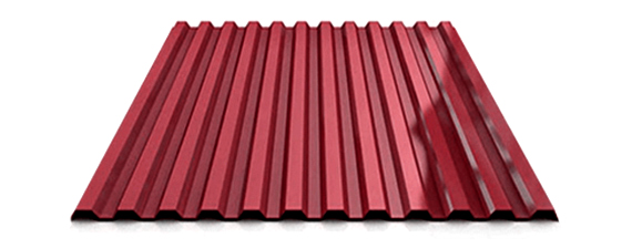 Профнастил С-21 0,45х1000х3000 (RAL 3005) Красное  вино