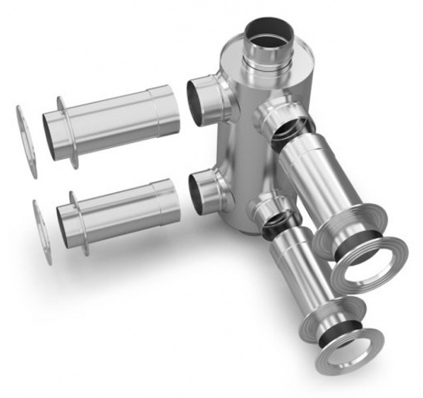 Дым-конвектор 2 ТЕРМОФОР d115, 1/0,5мм, 1м, нерж\нерж 57600